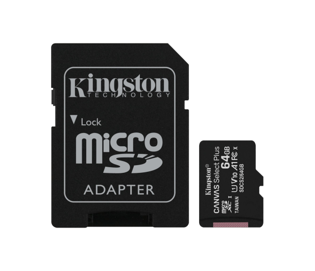 Kingston 64GB micSDXC Canvas Select Plus Class 10 UHS-I/U1 2Pack - 1349729 - zdjęcie